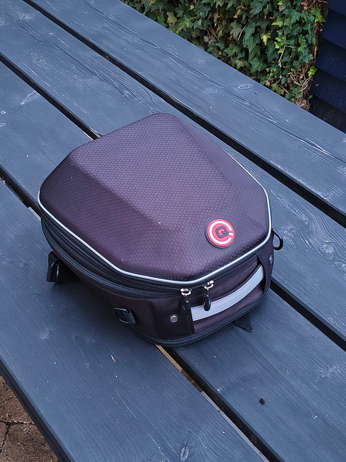 QBag ST08 Motortas en Rugtas in 1 met regenhoes, Ophalen of Verzenden, Zo goed als nieuw