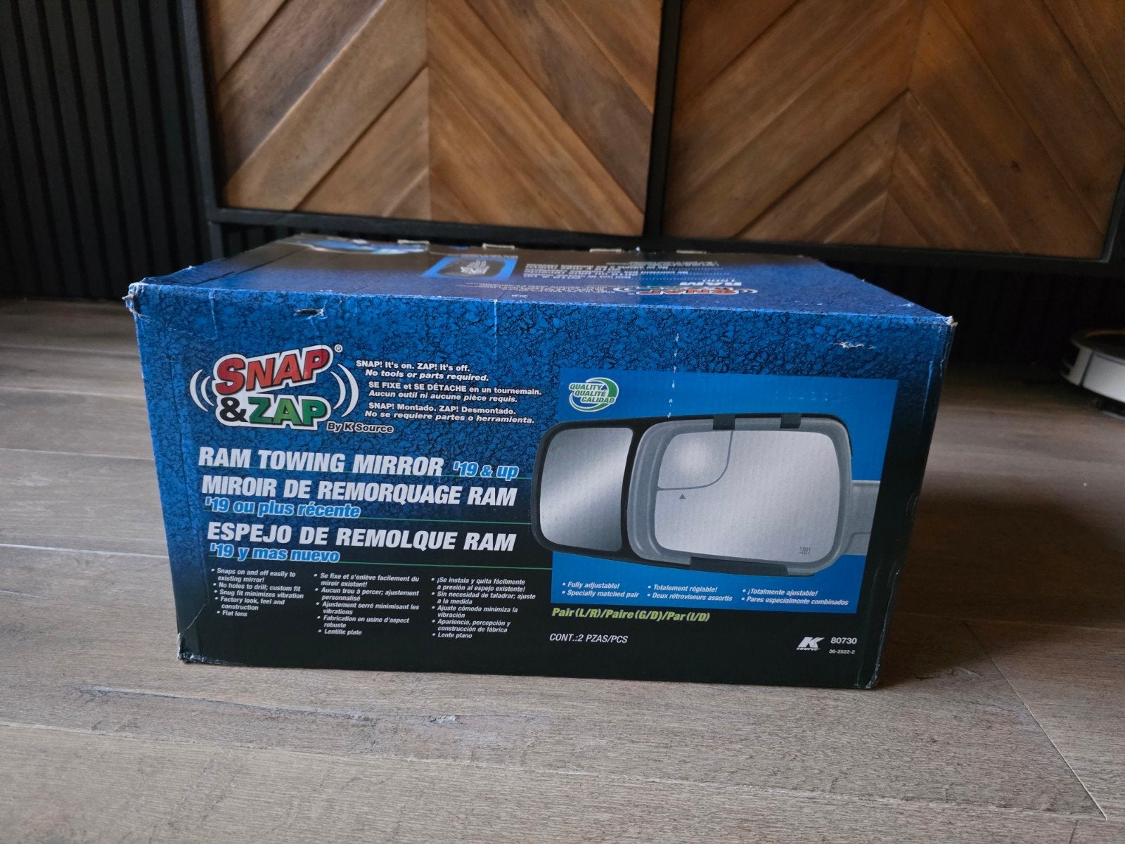 Snap & Zap RAM 1500 Trekspiegels (2019 & nieuwer), Verzenden, Nieuw, Dodge