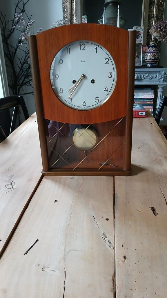 Vintage wandklok, Ophalen of Verzenden, Gebruikt, Wandklok