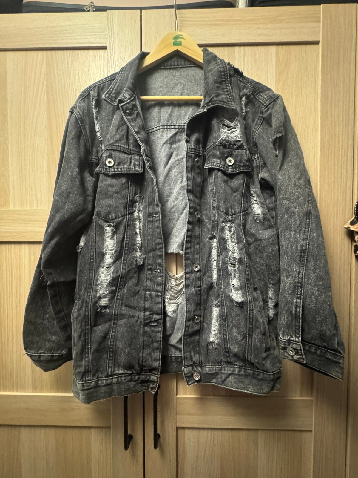 Denim jacket, Verzenden, Zo goed als nieuw, Maat 36 (S), Zwart