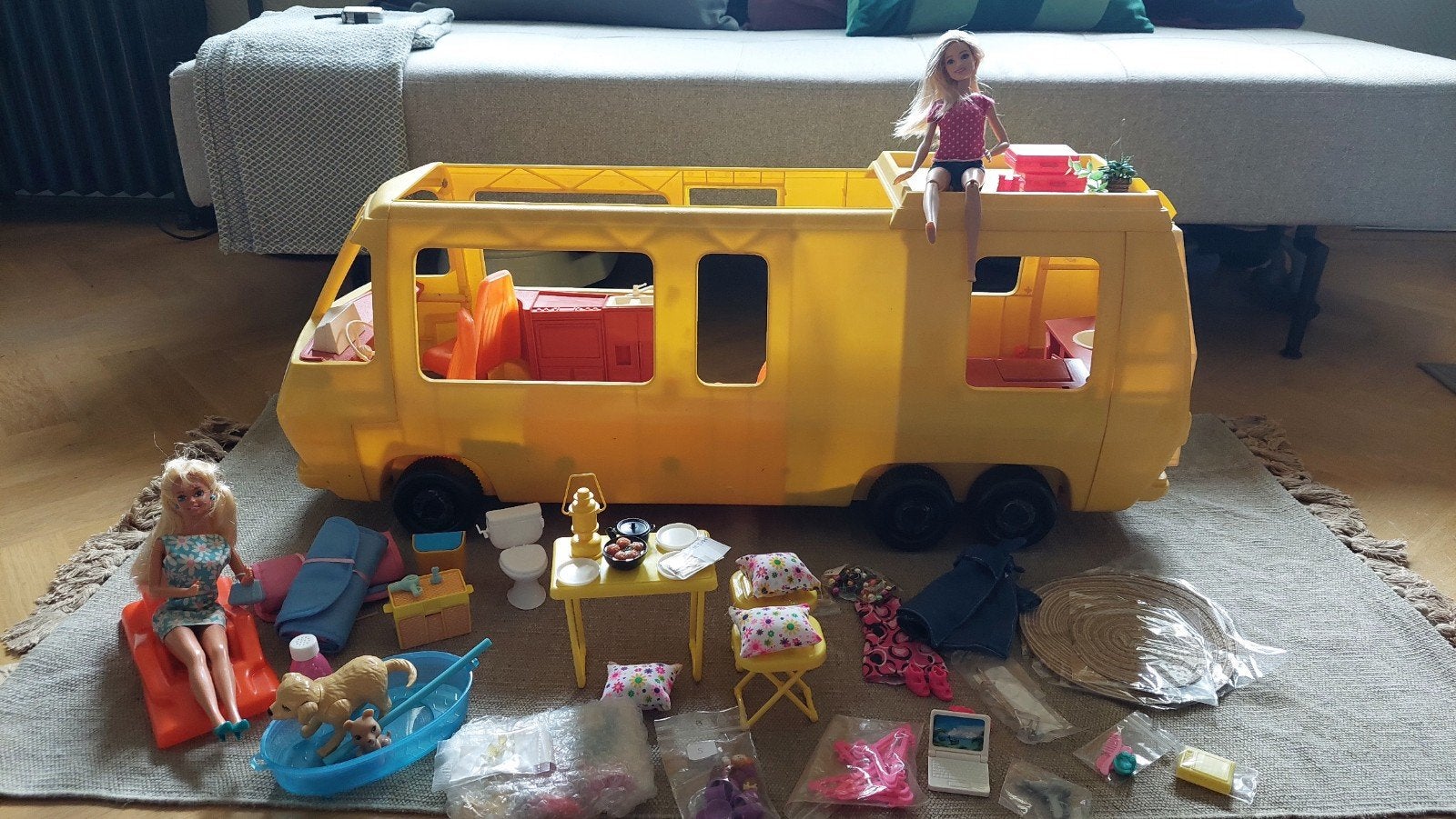 Barbie Star traveller, GMC motorhome, incl accessoires, Ophalen of Verzenden