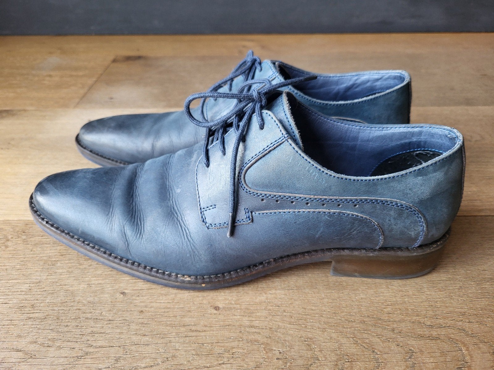 Leuke nette schoenen, maat 43, in prima staat, Blauw, PIURE, Ophalen of Verzenden, Zo goed als nieuw