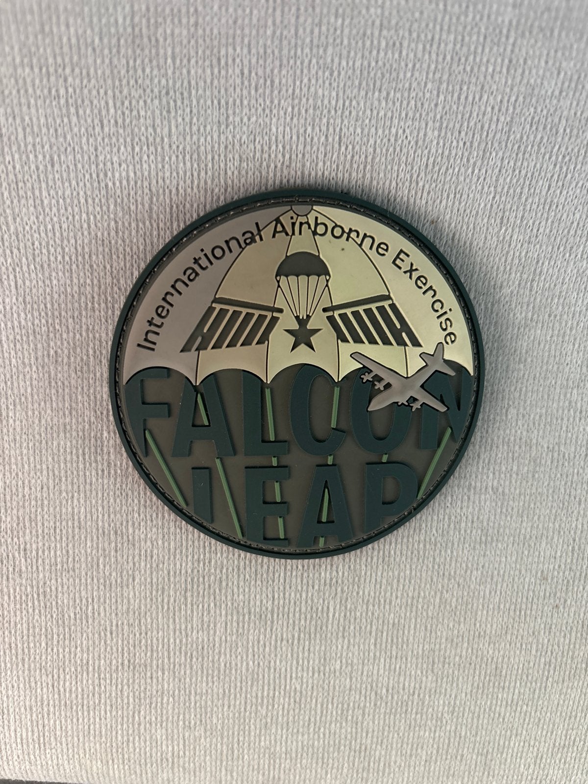 Patch Falcon Leap - International Airborne Exercise, Verzamelen, Ophalen of Verzenden, Nieuw