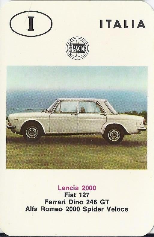 Kr11 autokaartje lancia 2000, Verzamelen, Ophalen of Verzenden, Zo goed als nieuw, Auto's