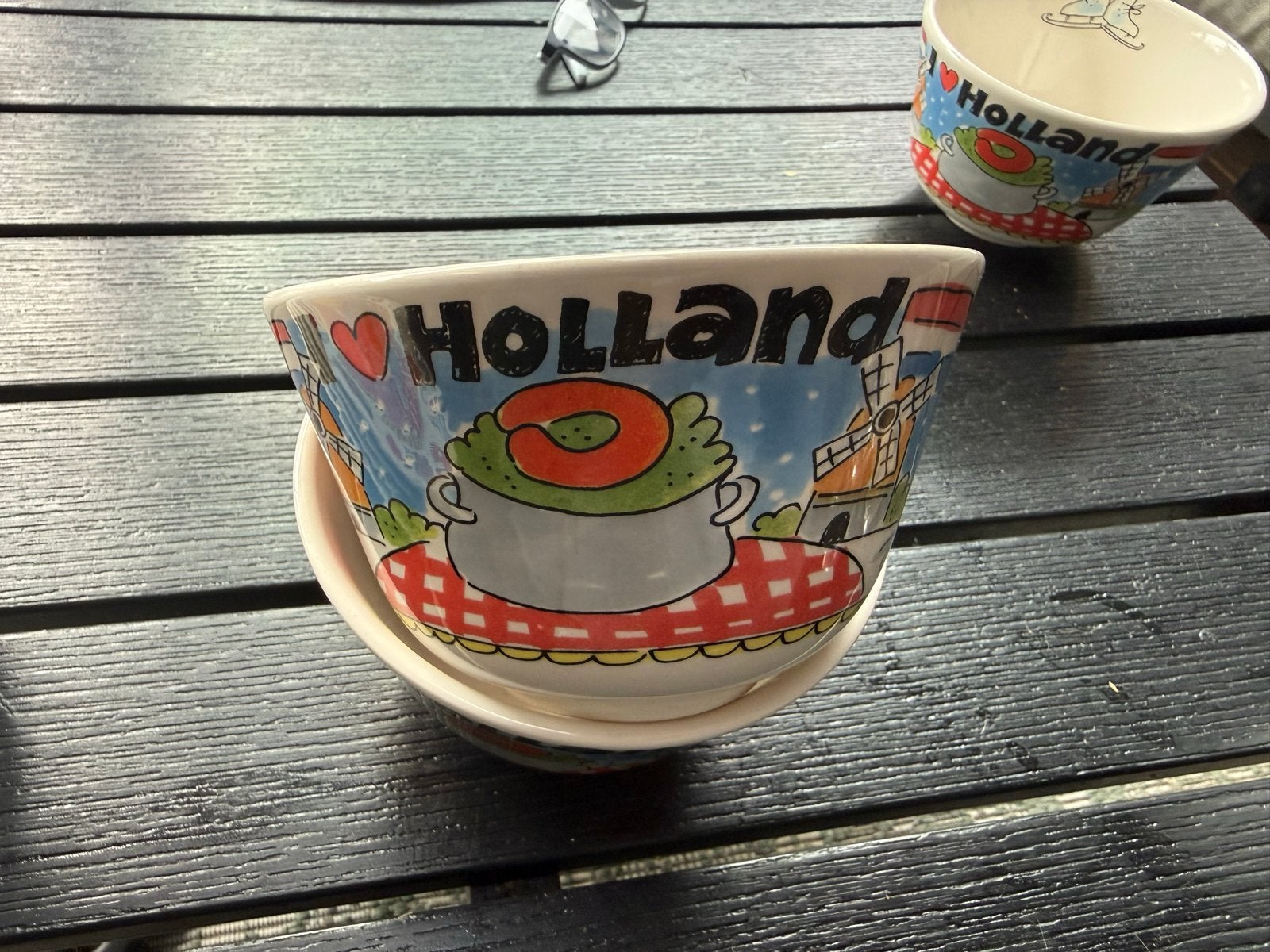 Blond Amsterdam soepkommen - I love Holland, Ophalen, Gebruikt, Keramiek, Kom(men)