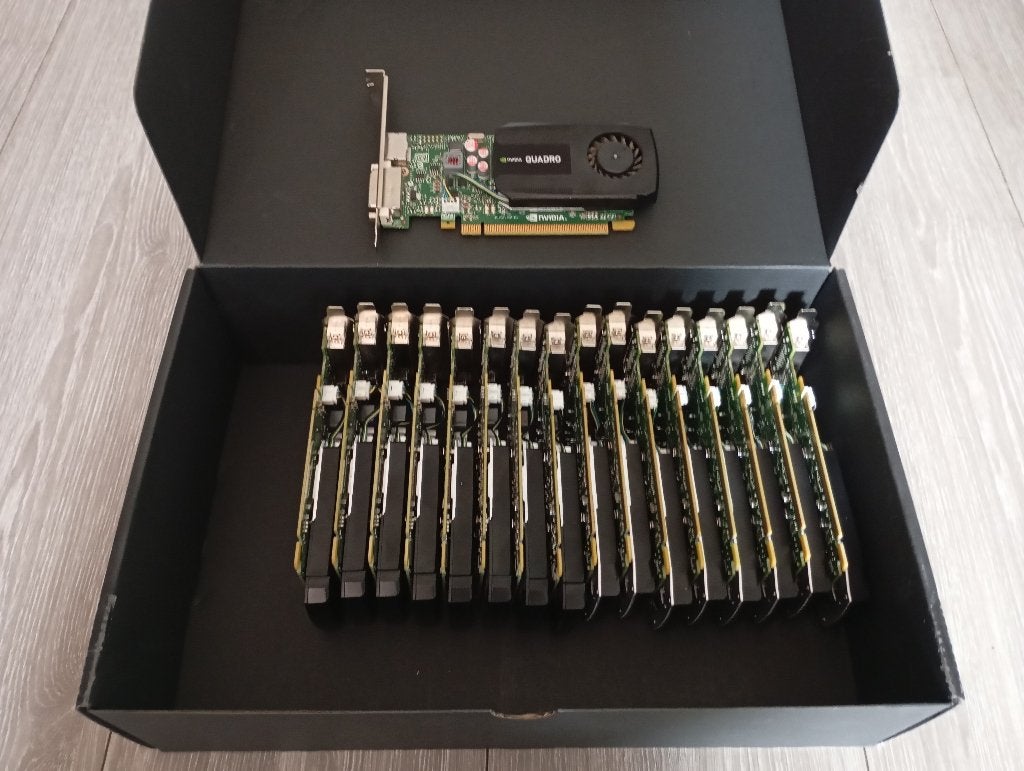 NVIDIA Quadro K620 & K600 14 stuks | Low Profile | FurMark, Computers en Software, Videokaarten, PCI-Express 2, GDDR3, DVI, Ophalen of Verzenden