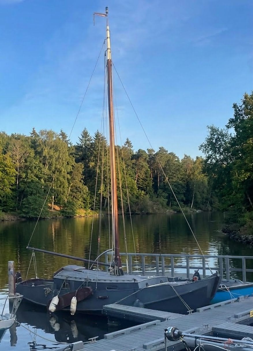 Te koop - compleet tuigage & zwaarden voor platbodem, Watersport en Boten, Ophalen, Gebruikt, Zeilboot