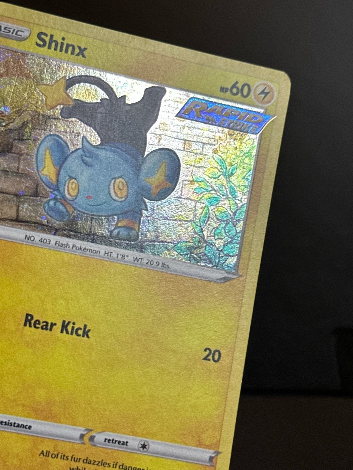 Shinx 046/163 Rapid Strike Foil Art by Sowsow!, Ophalen of Verzenden, Zo goed als nieuw, Losse kaart, Foil