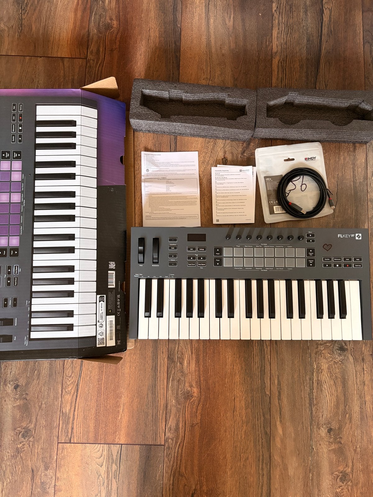 FLkey 37 MIDI Keyboard Controller voor FL Studio, Overige merken, Zo goed als nieuw, Aanslaggevoelig, Overige aantallen