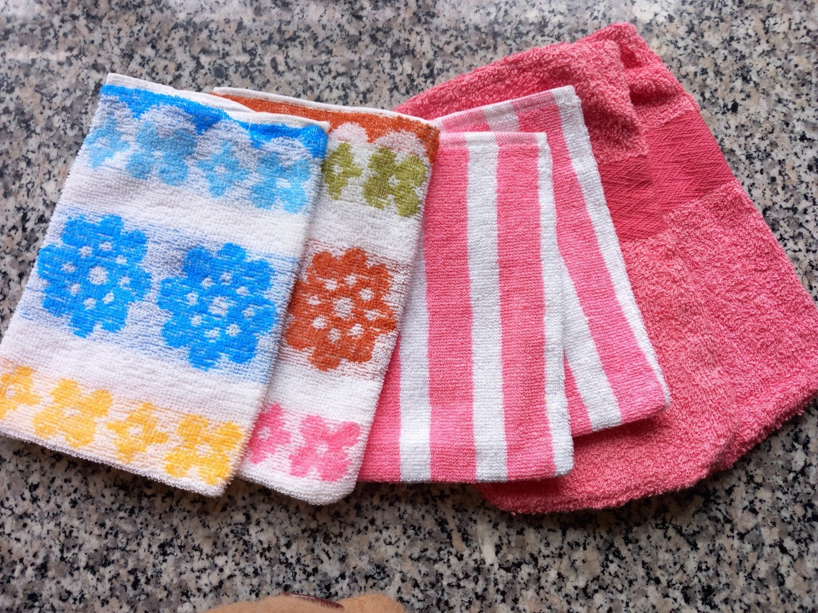 6 vintage washandjes, Ophalen of Verzenden