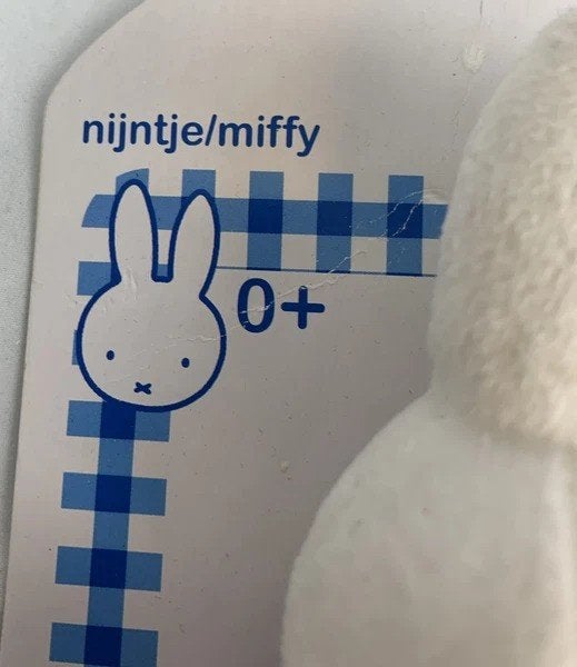 Nijntje knuffeldoekje Dick Bruna konijn baby nr 1, Verzenden, Zo goed als nieuw, Dick Bruna, 0 tot 6 maanden