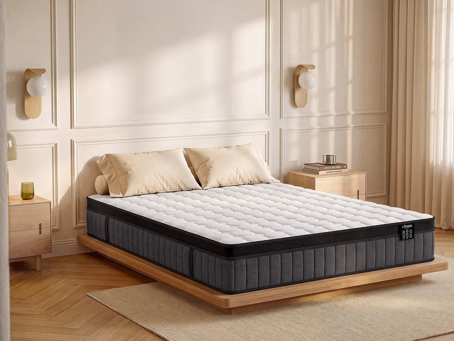 YSMÉE, 180 x 200 cm Matras nieuw nog ingepakt, Huis en Inrichting, Ophalen, Zo goed als nieuw, Tweepersoons, 180 cm