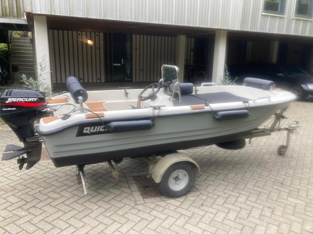 Quicksilver Consoleboot, Watersport en Boten, Vis- en Consoleboten, Ophalen, Gebruikt, Quicksilver, Benzine