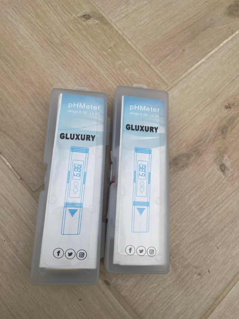 Set van twee GLUXURY pH-meters, Ophalen of Verzenden, Nieuw, Overige meters