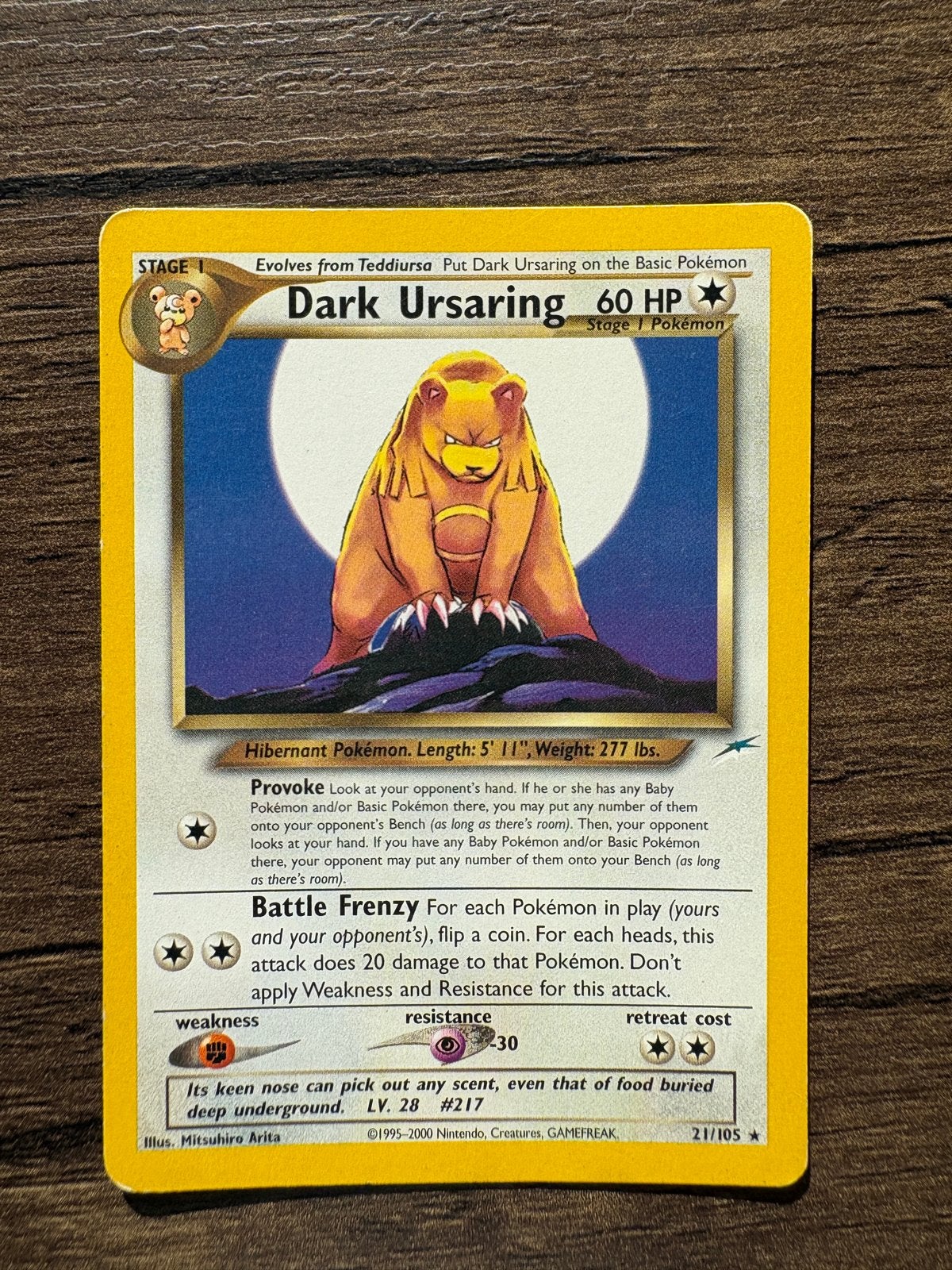 Dark Ursaring Neo Destiny (21/105) GD, Ophalen, Gebruikt, Losse kaart