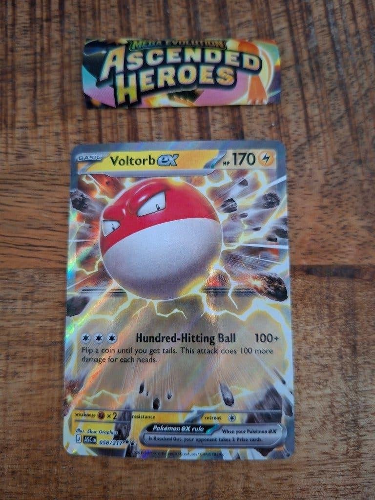 Pokemon – Voltorb (ASC 058/217)  Ascended Heroes, Hobby en Vrije tijd, Verzamelkaartspellen | Pokémon, Ophalen of Verzenden, Nieuw