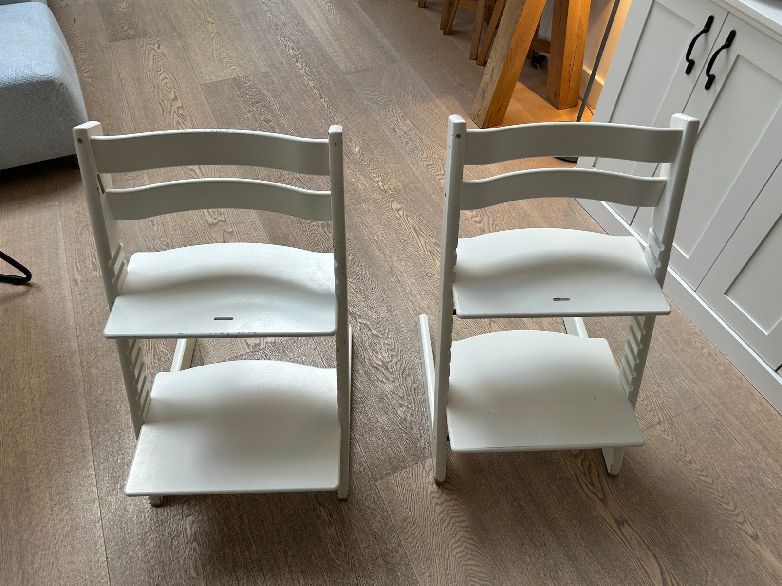 Witte trip trap stoel (1 verkocht nog 1 beschikbaar), Ophalen, Gebruikt, Stoel(en)