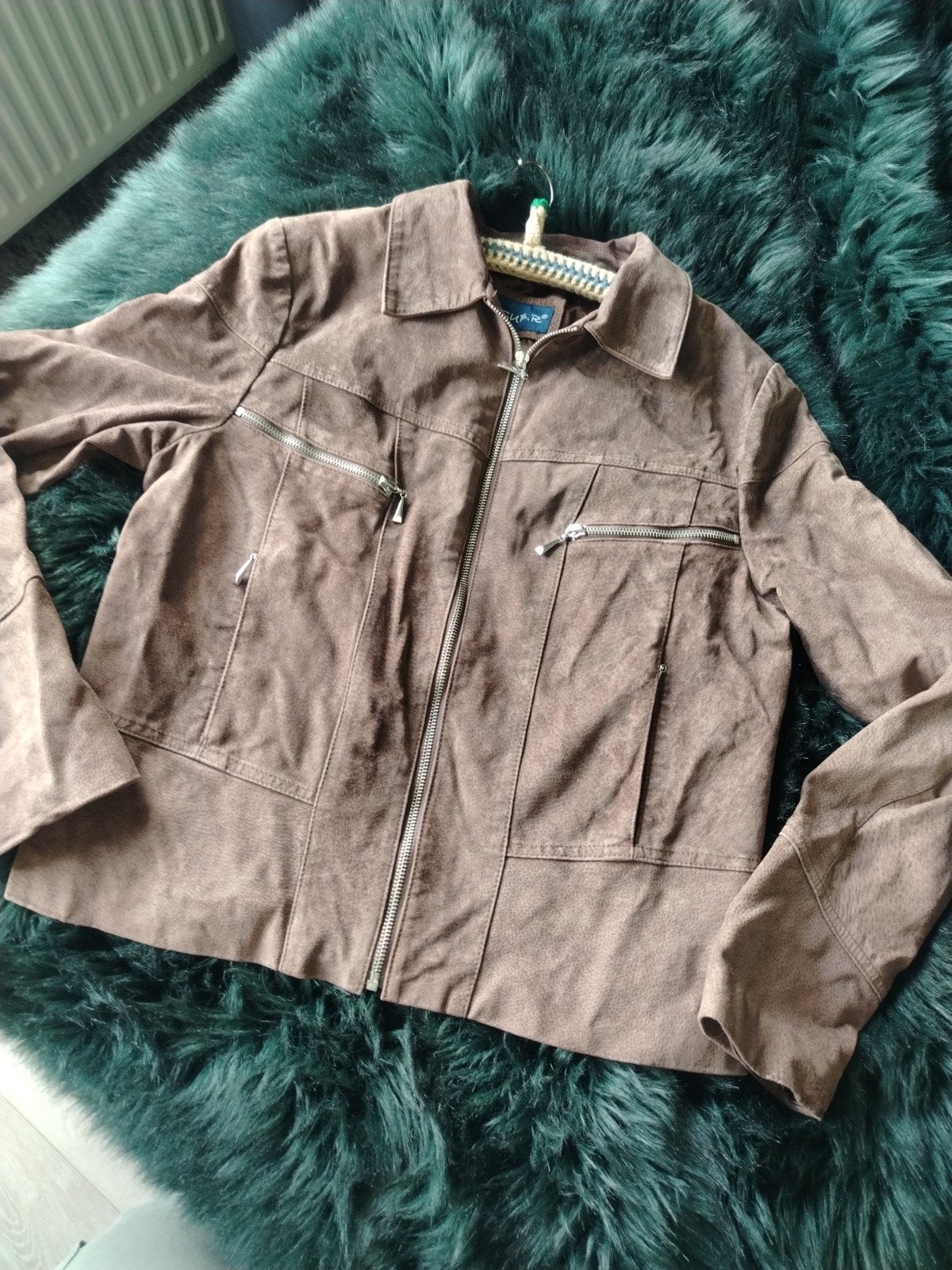 Gaaf! Herfst echt leren suede jas van SUB.R - Maat 44 (L), Kleding | Dames, Bruin, Maat 42/44 (L), Ophalen of Verzenden, Zo goed als nieuw