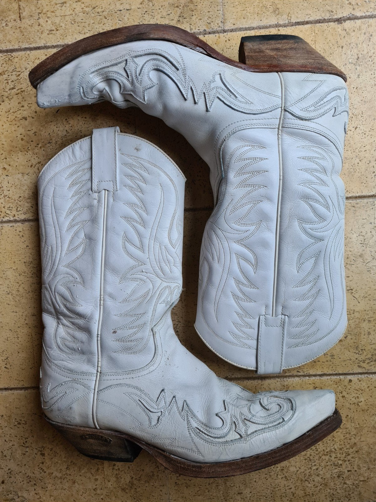 Sendra cowboy laarzen wit mt 44. western boots., Ophalen of Verzenden, Boots