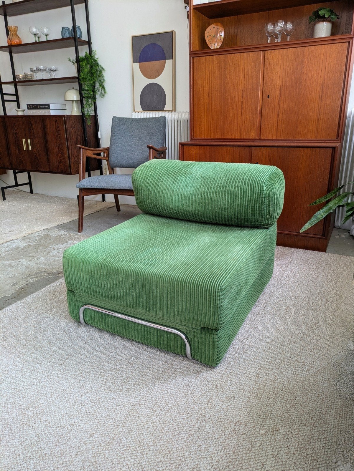 Retro vintage sofa fauteuil daybed, Huis en Inrichting, Banken | Sofa's en Chaises Longues, Ophalen, ., ., .