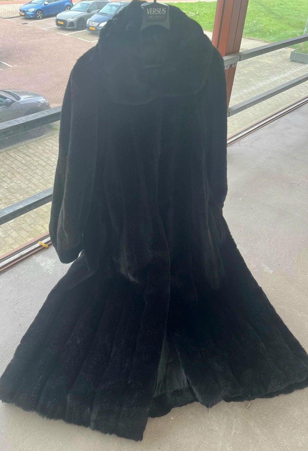 luxe fake fur couture bontjas, Ophalen, Zo goed als nieuw, Maat 46/48 (XL) of groter, Bruin