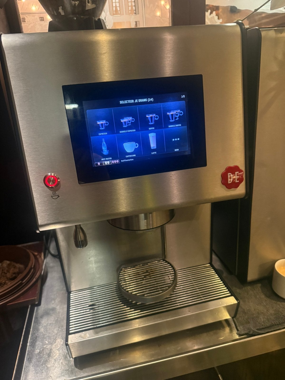 Douwe egberts Barista one! Met melk koeler, Ophalen, 10 kopjes of meer, Koffiemachine, Koffiebonen