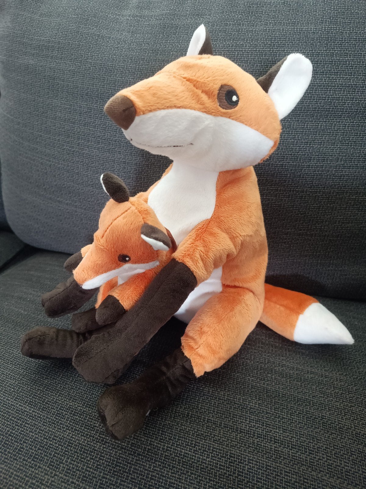 Ikea vos met kleintje knuffel, Ophalen of Verzenden, Zo goed als nieuw, Overige typen