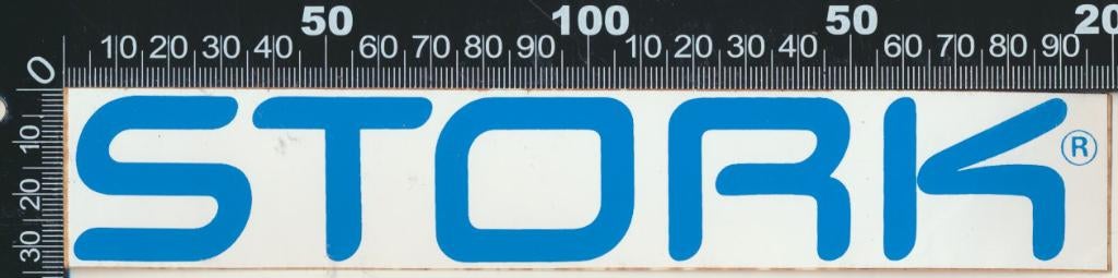 Sticker: Stork (2), Ophalen of Verzenden, Zo goed als nieuw, Bedrijf of Vereniging