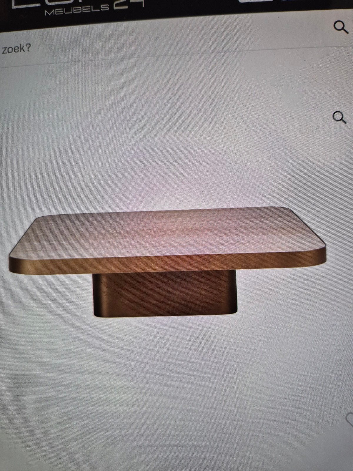 Richmond LUX aanbieding Salontafel CLARIDGE ANTRACIET GOUD, Ophalen, Nieuw