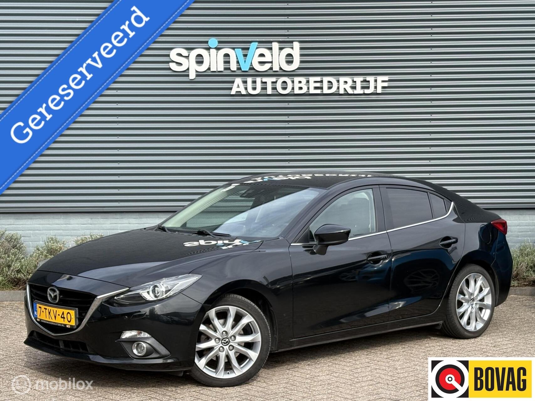 Mazda 3 2.0 GT-M - Head up - Leder - Bose - Xenon -, Auto's, Gebruikt, 4 cilinders, Zwart, Handgeschakeld