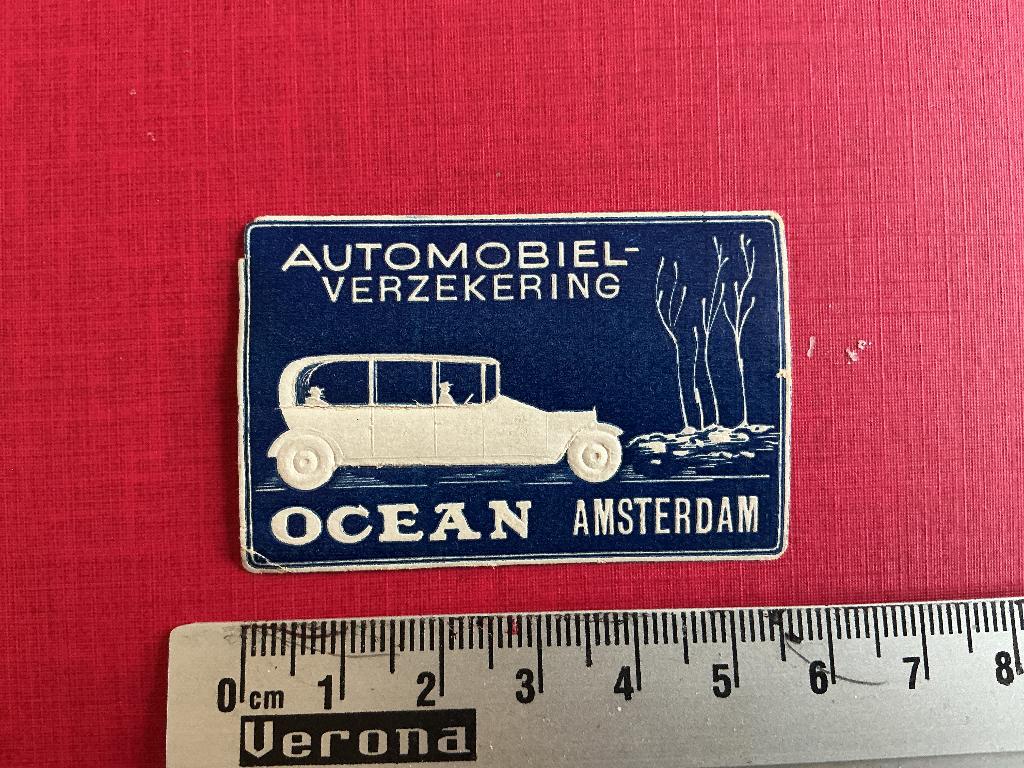 Sluitzegel automobiel verzekering, Postzegels en Munten, Postzegels | Nederland, Verzenden, T/m 1940, Postfris