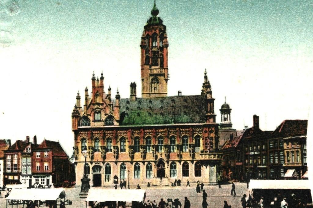 700746	Middelburg	1903 Zeeland	Markt	Gelopen met postzegel, Ophalen of Verzenden, Voor 1920, Gelopen, Zeeland