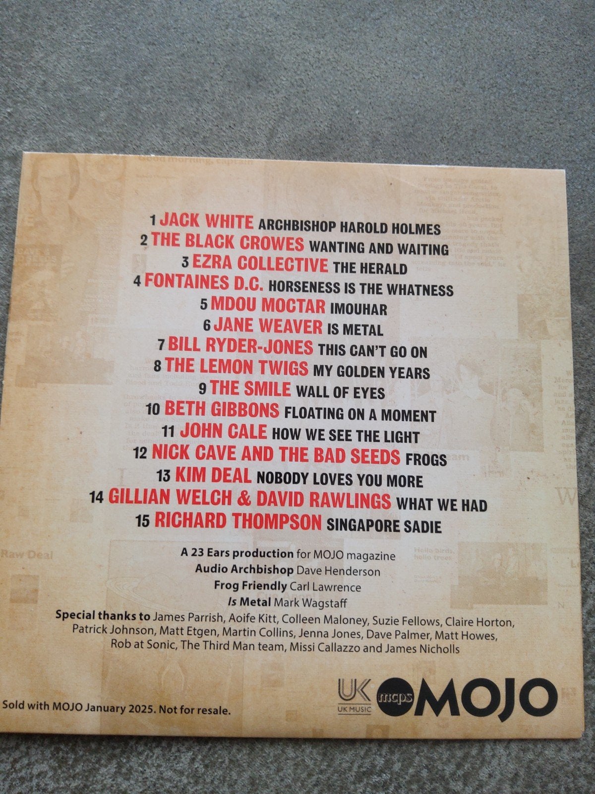 Sampler:  o.a.  Nick Cave, Ophalen of Verzenden