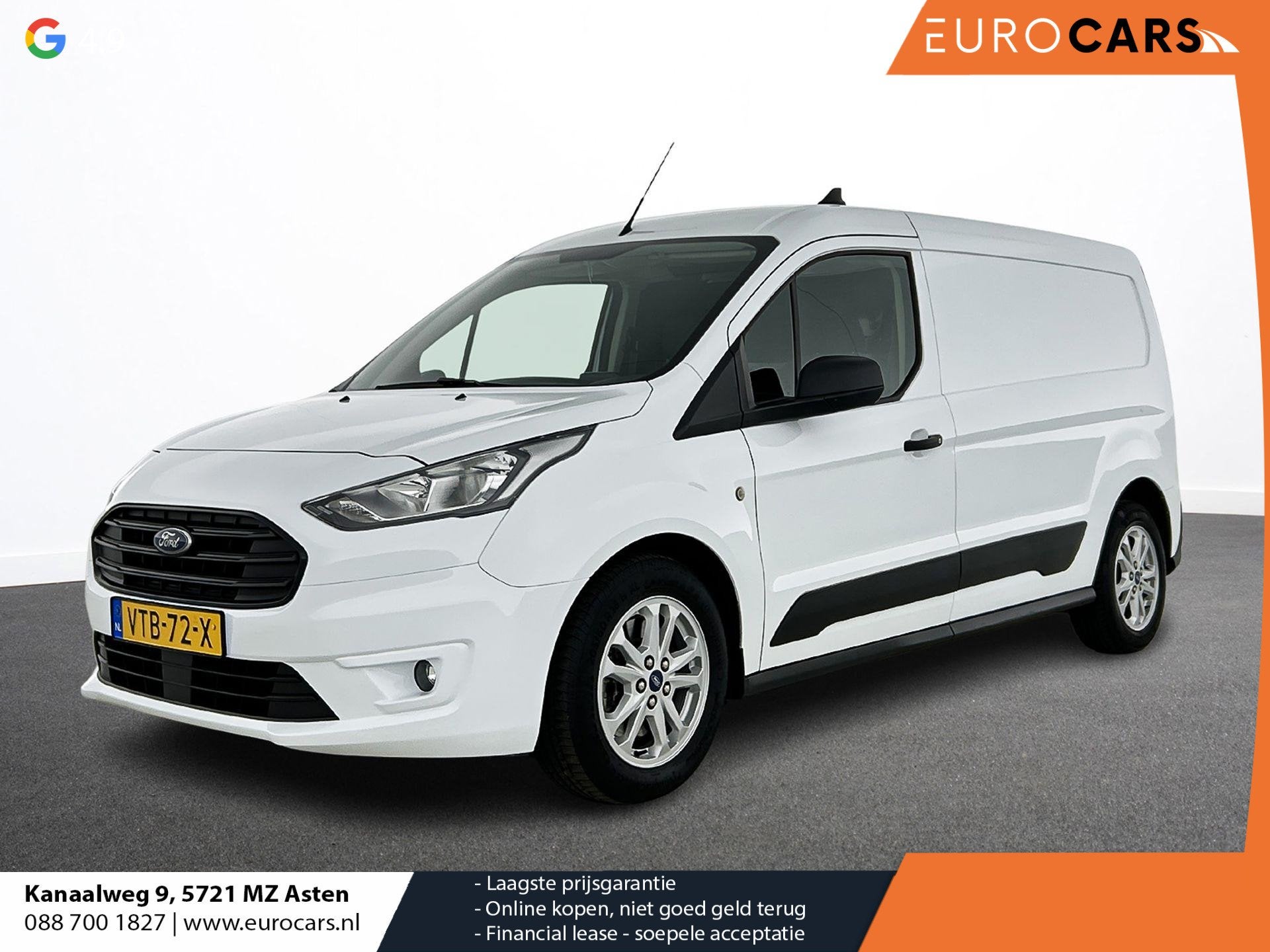 Ford Transit Connect 1.5 EcoBlue L2 Trend Navigatie Airco DA, Voorwielaandrijving, 1390 kg, Stof, Gebruikt