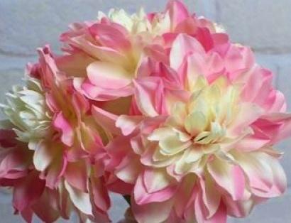 PRACHTIGE KUNST DAHLIAS - BOSJE, Ophalen of Verzenden, Nieuw