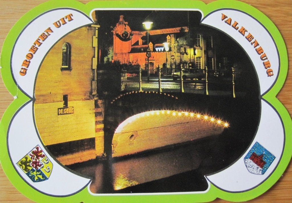 Groeten uit Valkenburg - special shape - 1976, Ophalen of Verzenden, 1960 tot 1980, Gelopen, Limburg