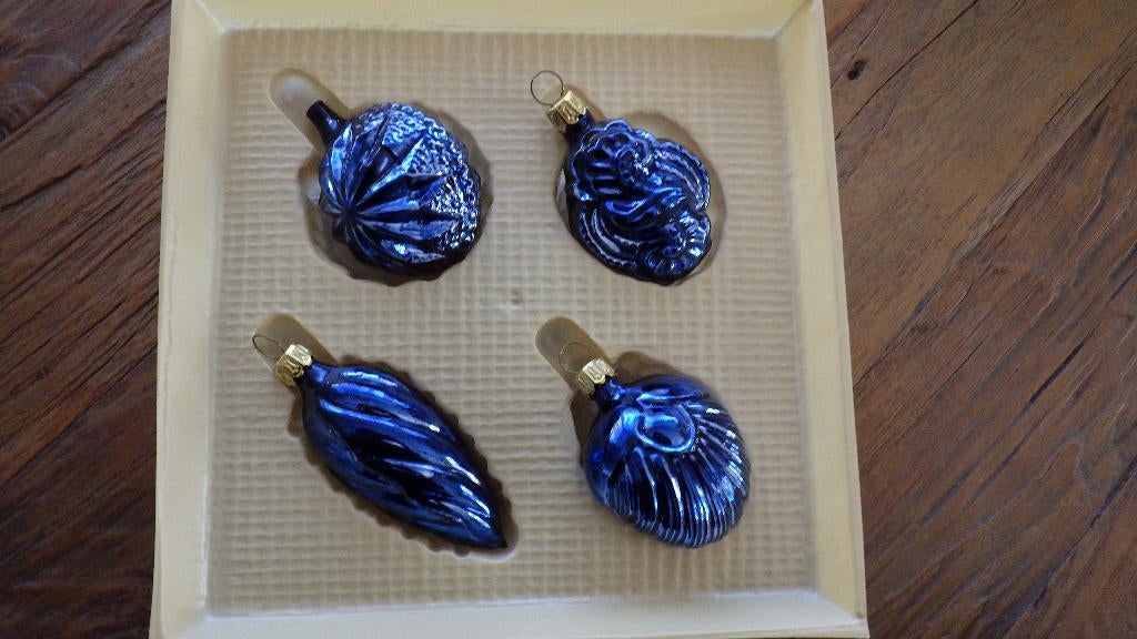 mooie blauwe kersthangers, Diversen, Kerst, Ophalen of Verzenden, Gebruikt