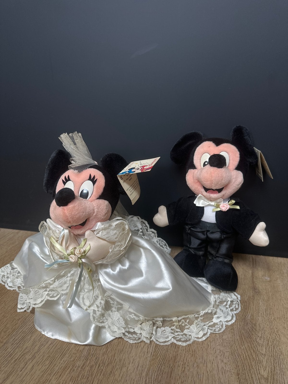 ️ Disneyland Paris Mickey & Minnie Bruidspaar – met labels, Ophalen of Verzenden, Mickey Mouse, Zo goed als nieuw, Knuffel