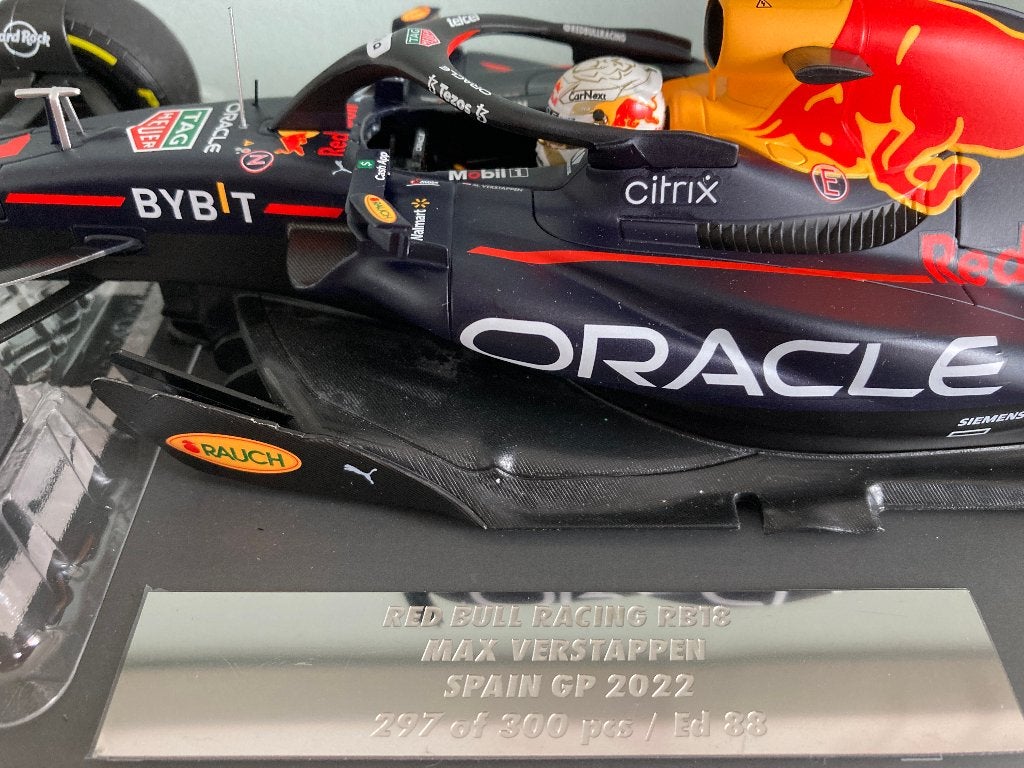 ✅ Max Verstappen editie 88 1:18 Winner Spain GP 2022 RB18, Ophalen of Verzenden, Nieuw, Formule 1