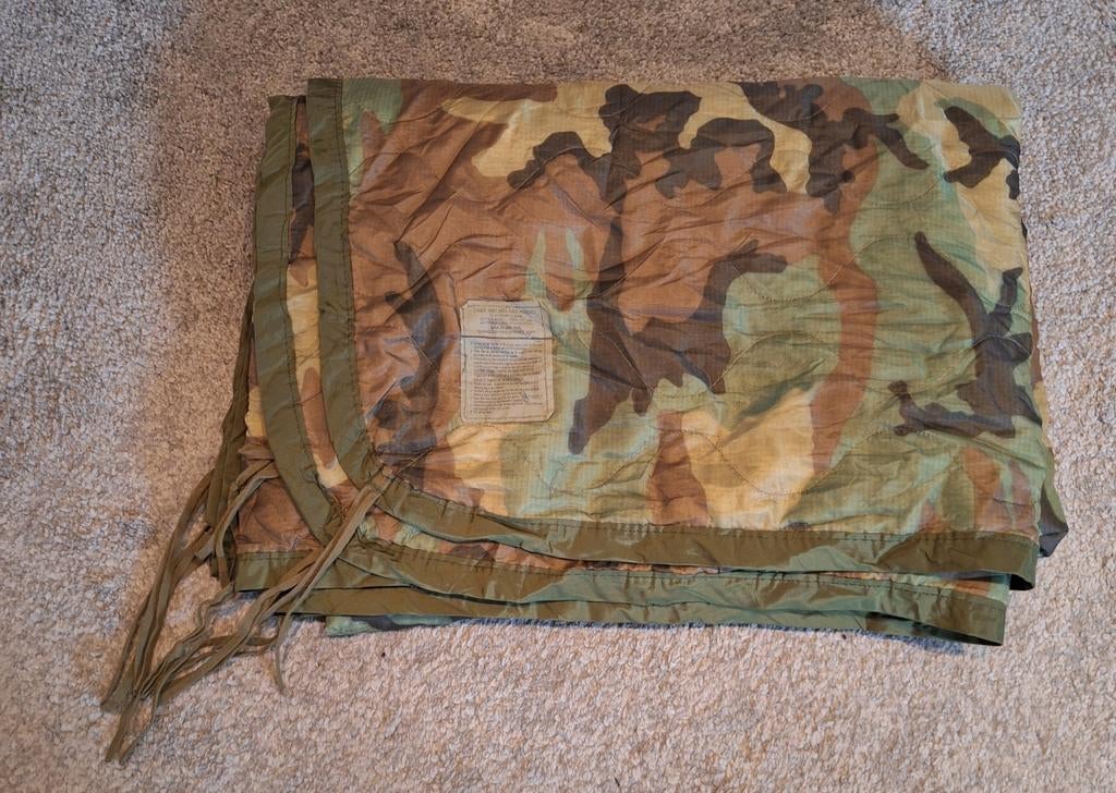 Poncho liner deken forest camouflage, Verzamelen, Ophalen, Landmacht, Amerika