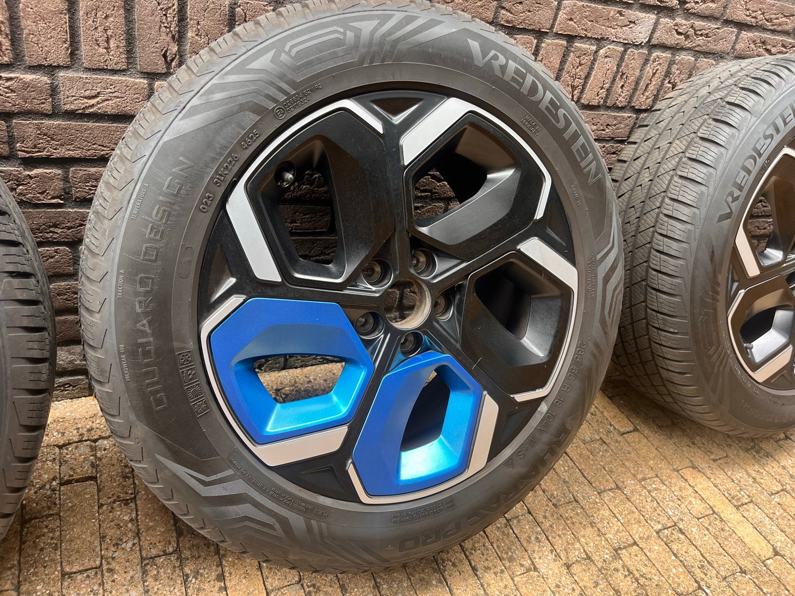 4 Lynk & Co All-season velgen + banden, Ophalen, 18 inch, Gebruikt, Banden en Velgen