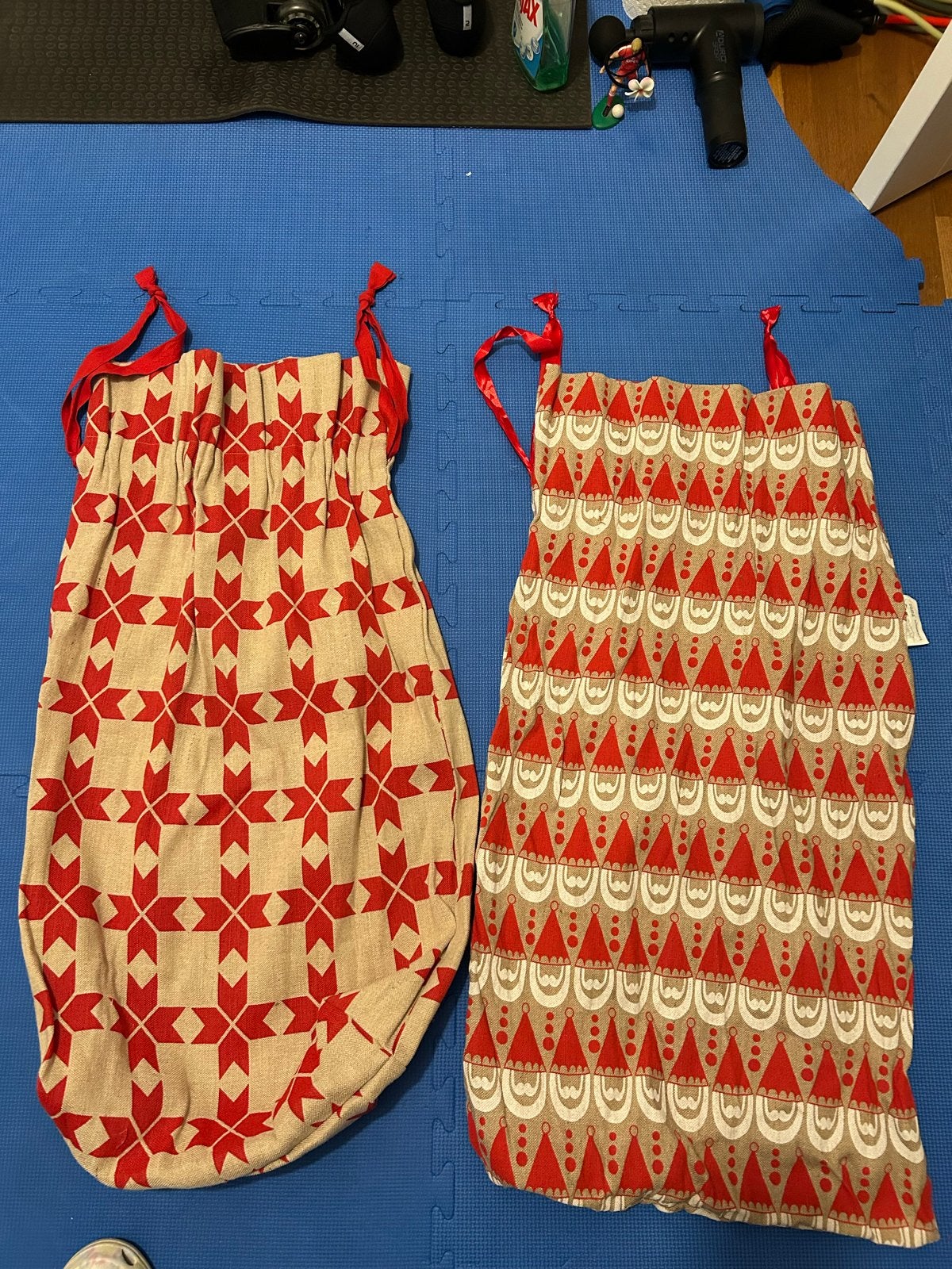 2 -XL xmas burlap sacks (2 for €8), Diversen, Ophalen of Verzenden, Zo goed als nieuw
