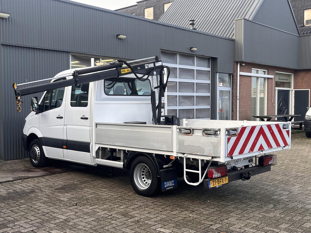 Mercedes-Benz Sprinter 513 CDI 130pk DC Laadkraan Hiab 017T, Auto's, Automaat, Stof, 4 cilinders, 7 stoelen