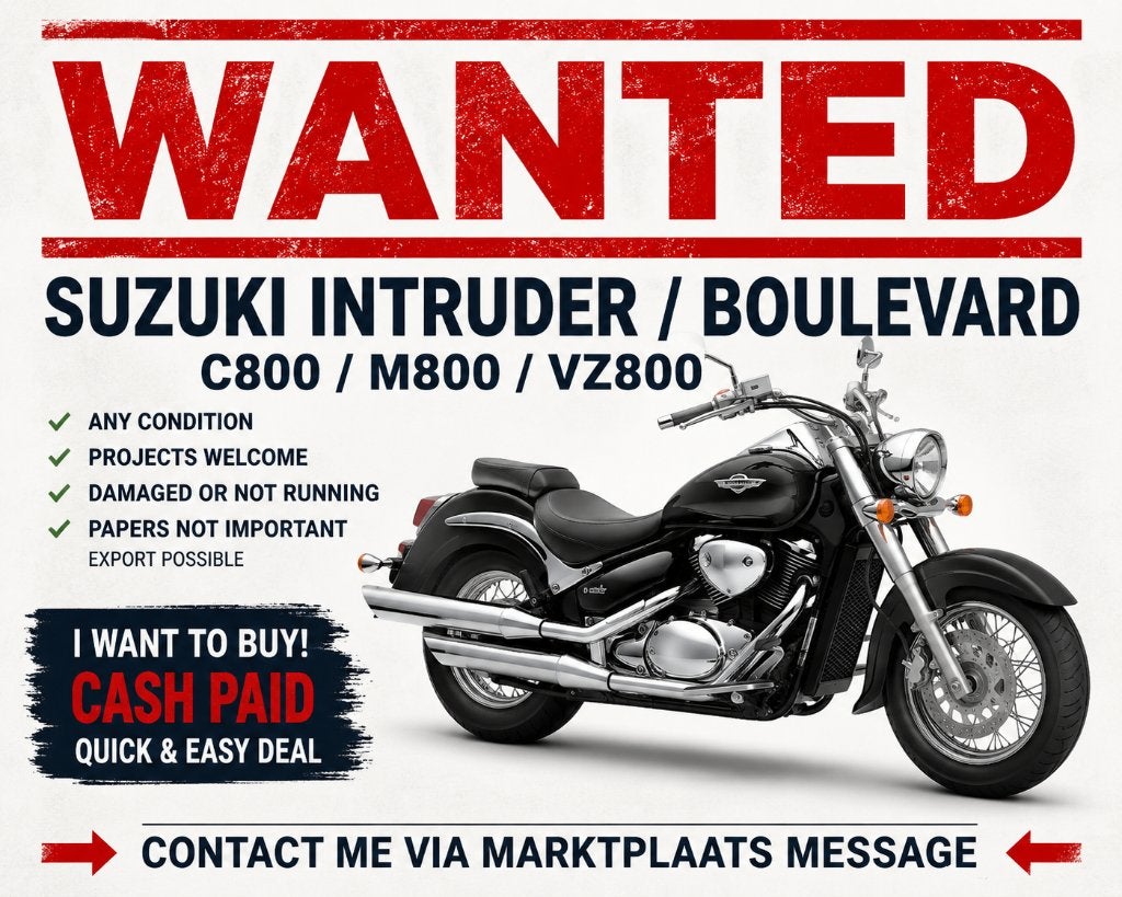 GEZOCHT Suzuki VZR1800 M1800R M109R M1500 M800 C800, Ophalen, Overig, Suzuki