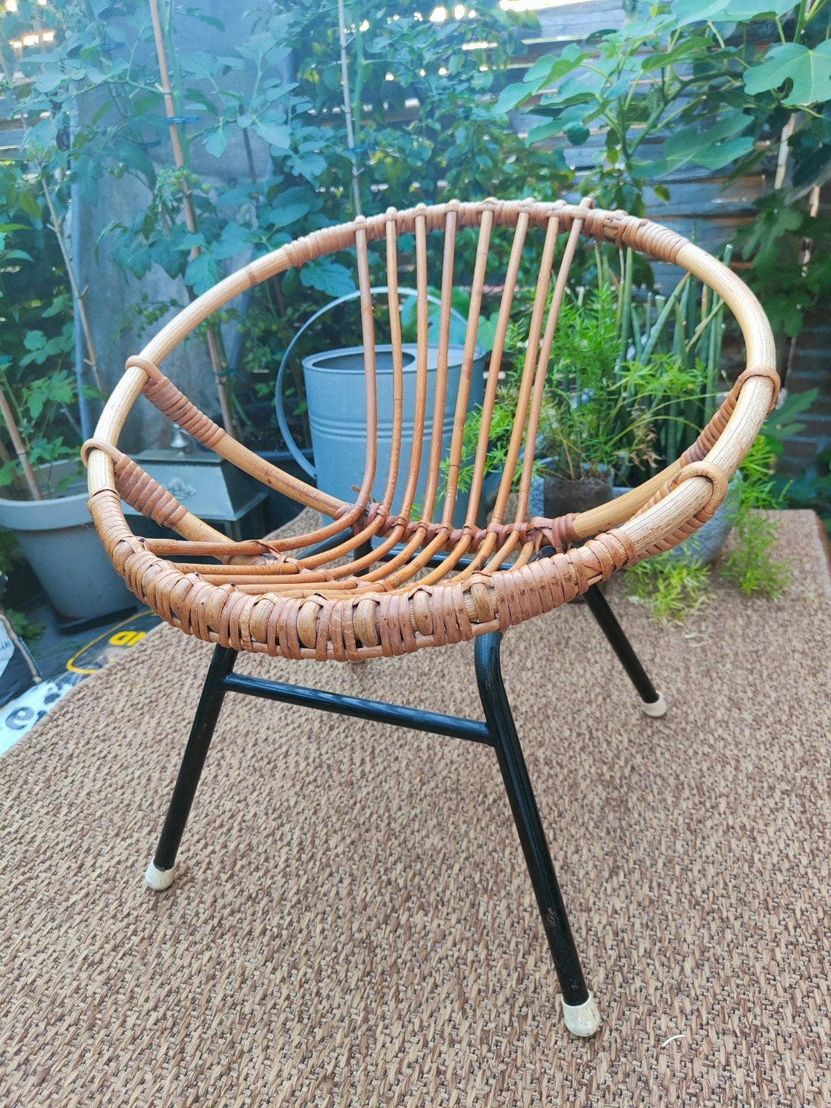 Vintage Rohé Noordwolde Rotan Kinderstoel - Jaren 60 (Model, Ophalen