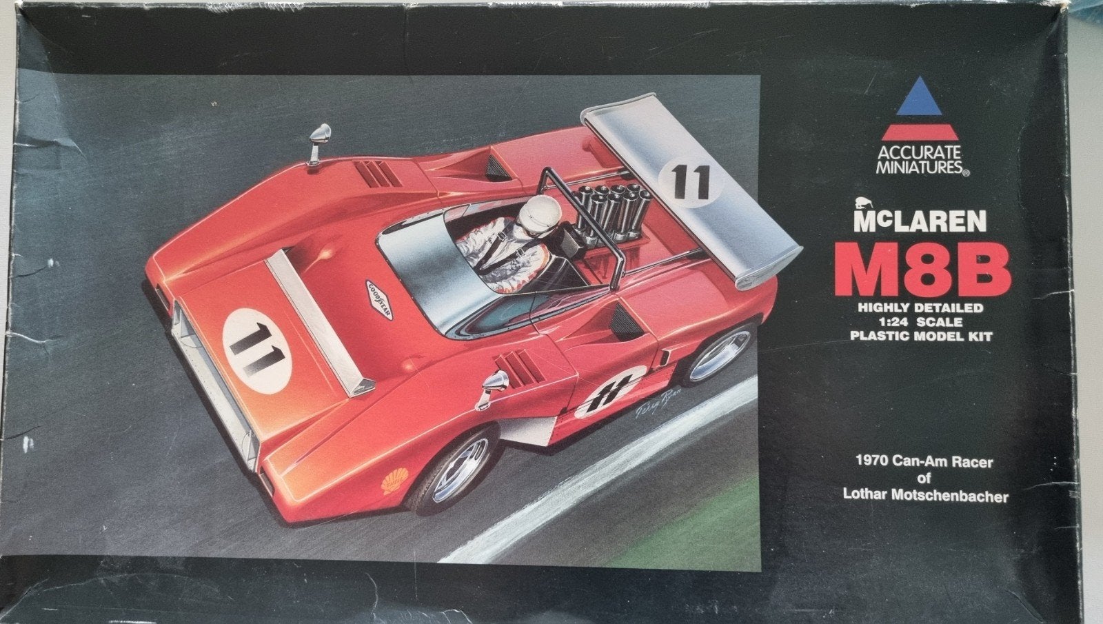 Accurate Miniatures McLaren M8B 1:24 Modelbouwkit, Hobby en Vrije tijd, Modelbouw | Auto's en Voertuigen, Overige merken, Auto