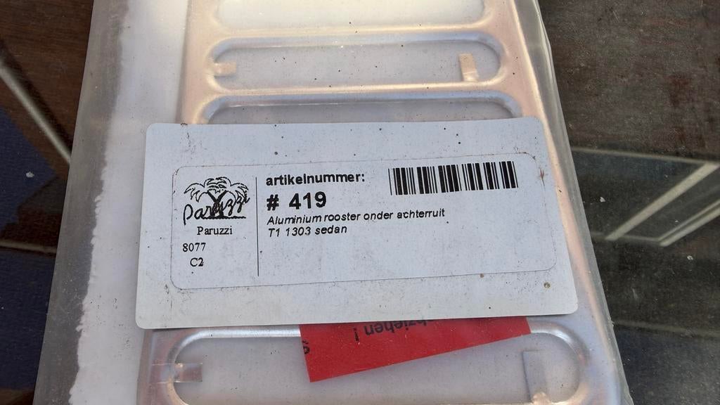 Aluminium rooster onder achterruit Volkswagen Kever T1 1303, Ophalen, Nieuw