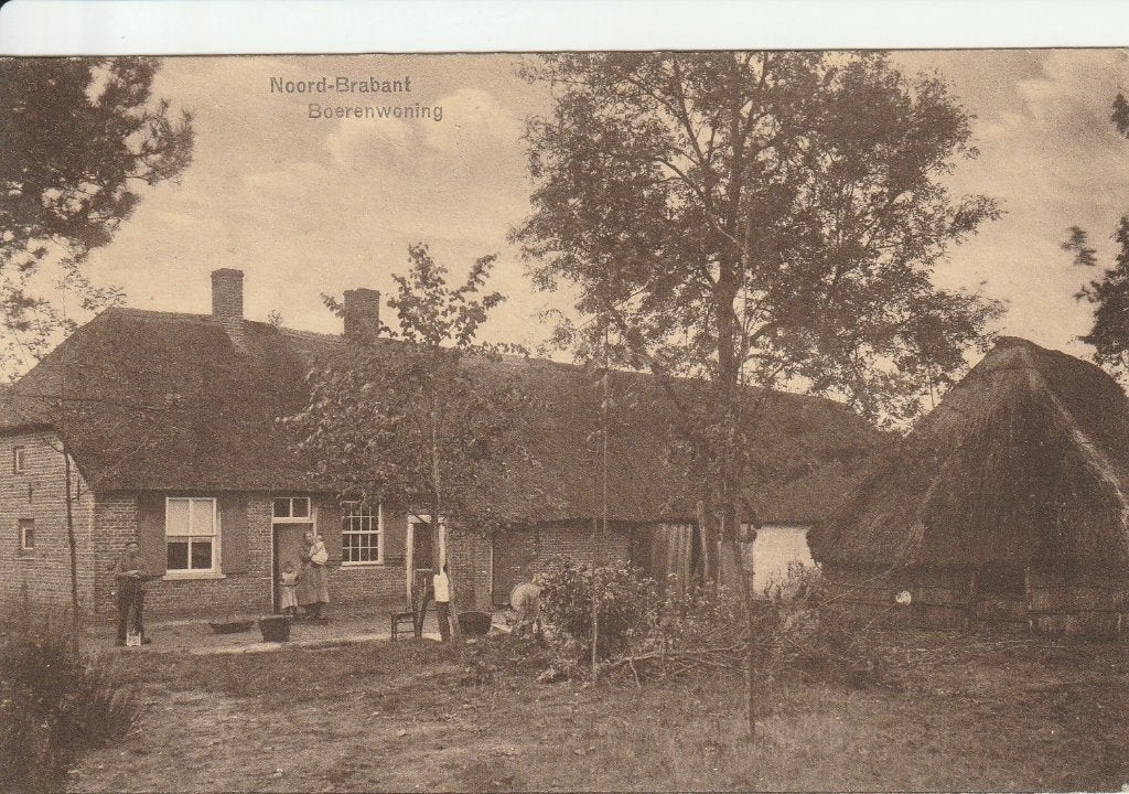 boeren leven  Boerenwoning in Noord-Brabant, Verzenden, Voor 1920, Gelopen, Noord-Brabant