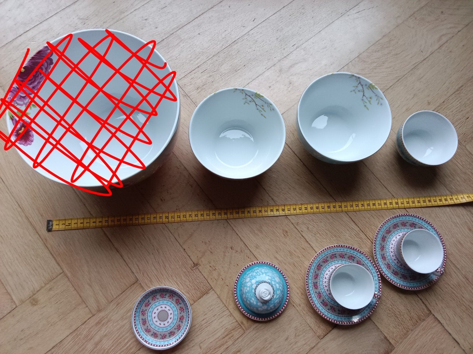 Pip Studio servies, schaaltjes, kommen, kopjes, Ophalen of Verzenden, Zo goed als nieuw, Kom(men), Overige stijlen