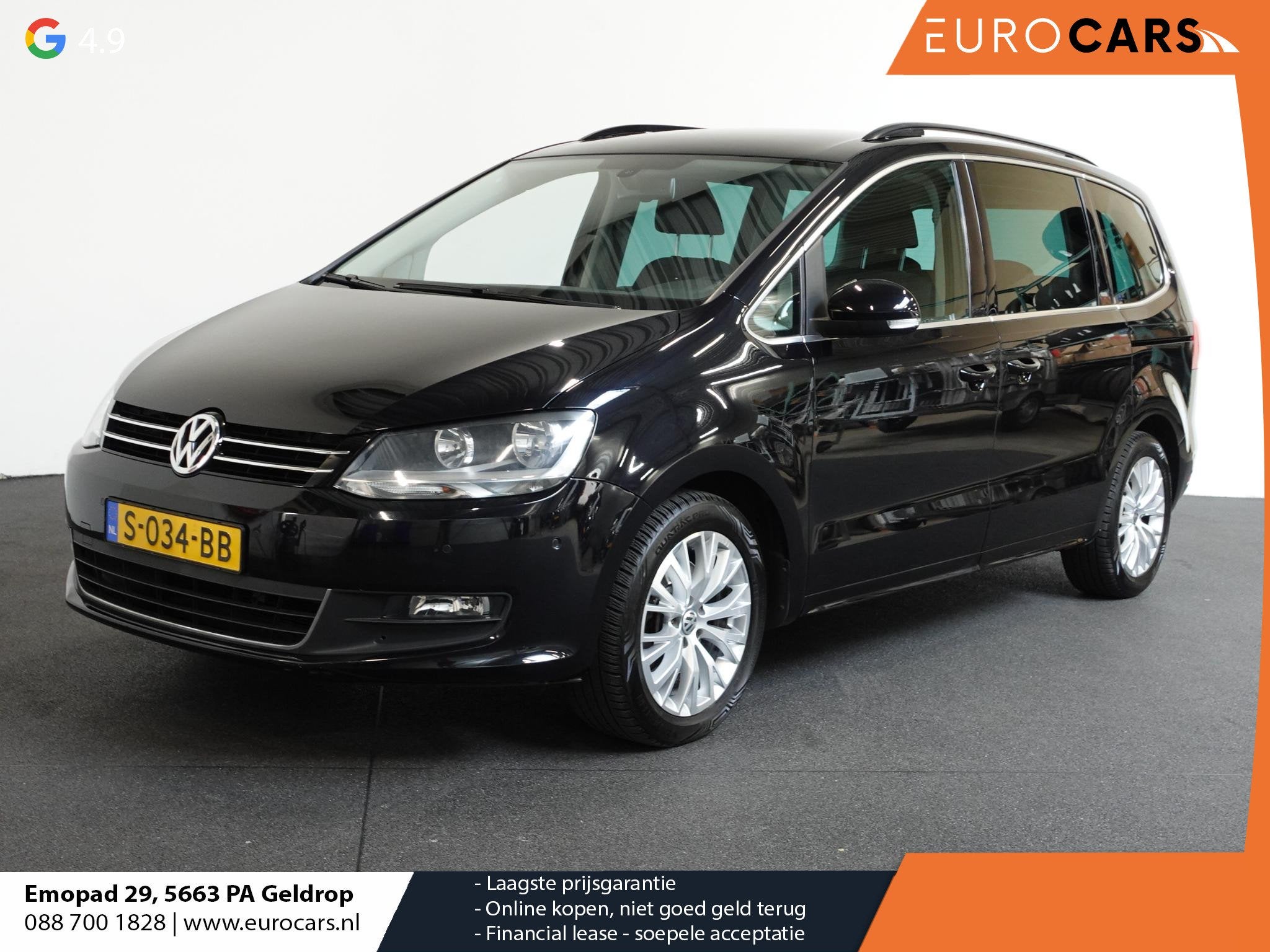 Volkswagen Sharan 1.4 TSI Trendline 7PERSOONS 150PK HANDEL/E, Voorwielaandrijving, Euro 5, Stof, 4 cilinders